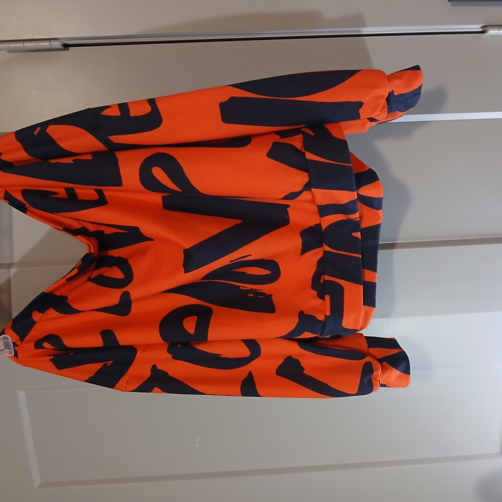 LARGE Bold Orange and Black Graphic